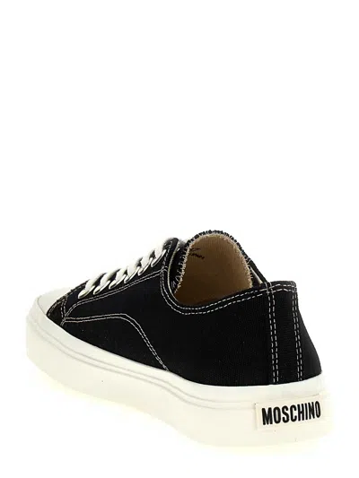 Moschino Edge Sneakers In Black