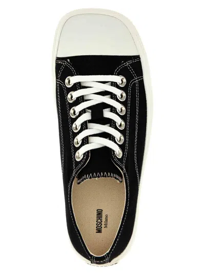 Moschino Edge Sneakers In Black