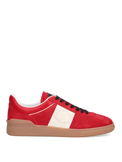 Valentino Upvillage Low Top Trainer In Red