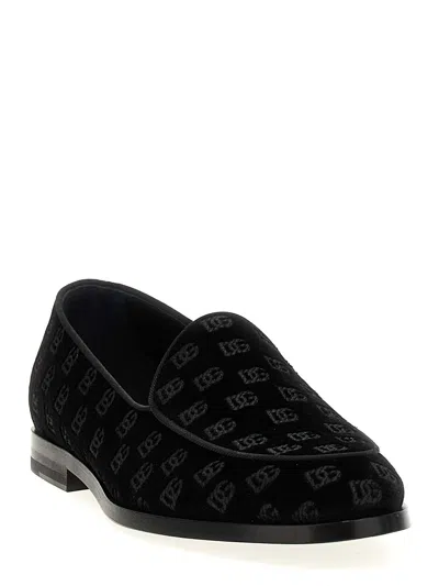 Dolce & Gabbana Suede Loafer In Black