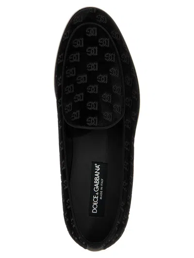 Dolce & Gabbana Suede Loafer In Black