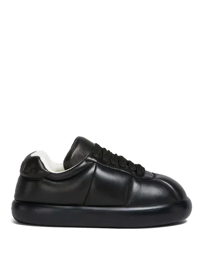 Marni Puffy Low-top Lace-up Sneakers In Black