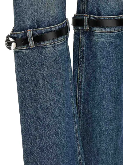 Coperni Woman Jeans Blue Size S Cotton In Blue