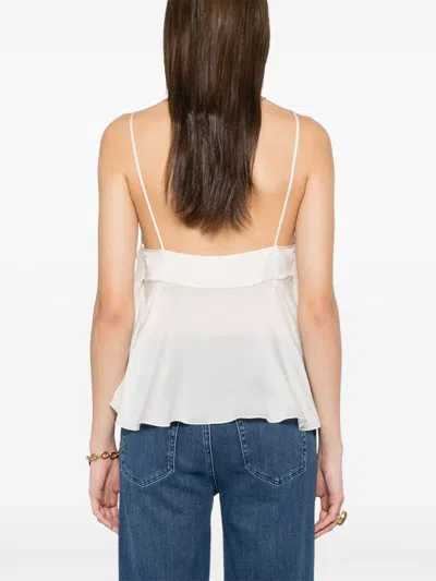 Chloé Ruffled Tie-front Silk-chiffon Top