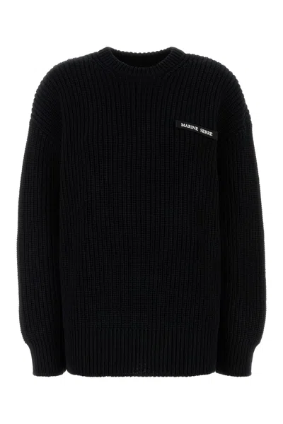 Marine Serre Knitwear Crew Neck Ribbed Texture