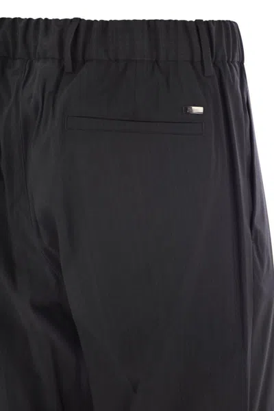 Herno Men Tech Wool Trousers In Grey
