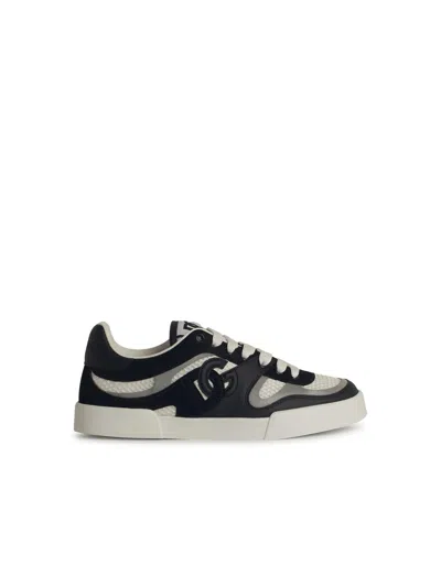 Dolce & Gabbana Portofino Light Low-top Mesh And Leather Sneakers