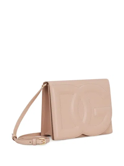 Dolce & Gabbana Dg Logo Crossbody Bag In Calf Leather