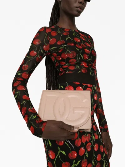 Dolce & Gabbana Dg Logo Crossbody Bag In Calf Leather
