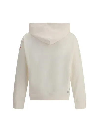 Moncler Grenoble Cotton Sweatshirt Logo In White