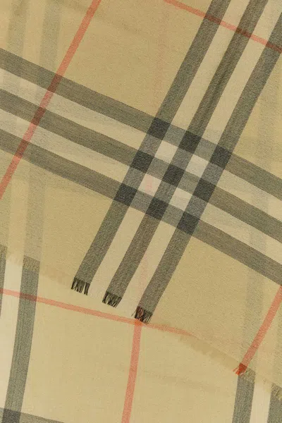 Shop Burberry Scarves And Foulards In Beige