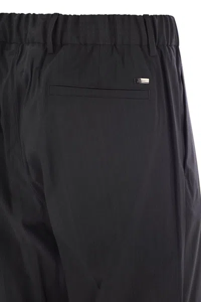 Herno Men Tech Wool Trousers In Grey