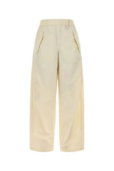 Herno Pantalone In Nylon Avorio  Donna