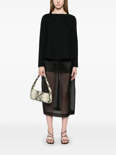 Emporio Armani Black Crystal-embellished Sweatshirt