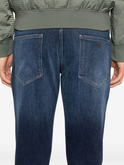 Emporio Armani Denim Cotton Jeans In Blue