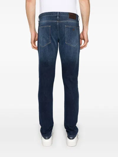 Emporio Armani Denim Cotton Jeans In Blue
