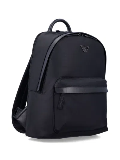 Emporio Armani Logo Nylon Backpack