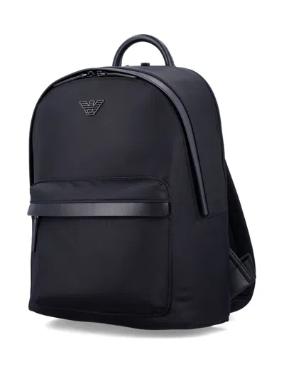 Emporio Armani Logo Nylon Backpack