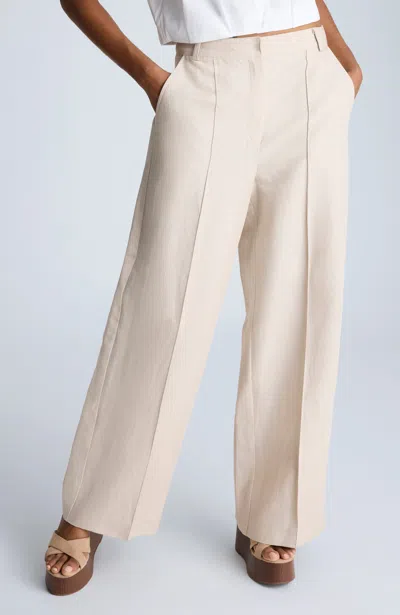 Kenneth Cole Fly Front High Rise Pintuck Wide Leg Pants Pant In Multicolor