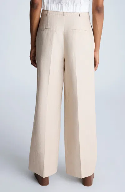 Kenneth Cole Fly Front High Rise Pintuck Wide Leg Pants Pant In Multicolor