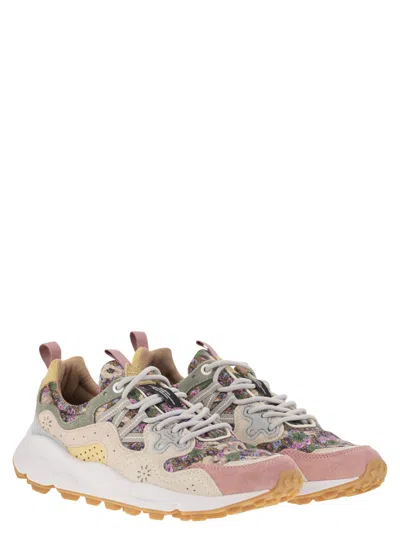 Flower Mountain Yamano 3 - Sneakers In Suede And Technical Fabric