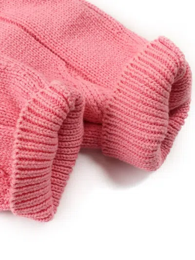 Pre-owned Hermes 绞花针织开衫（2010年代典藏款） In Pink