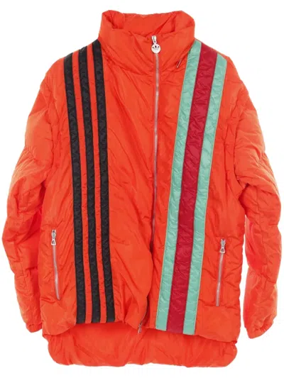 Pre-owned Gucci X Adidas 2010s Web-stripe Jacket In Orange