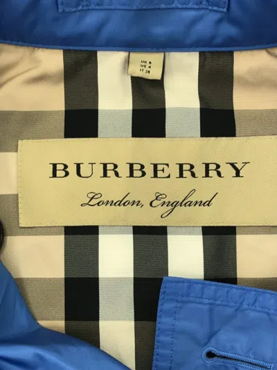 Pre-owned Burberry 2010s Belted Trench Coat In Blue