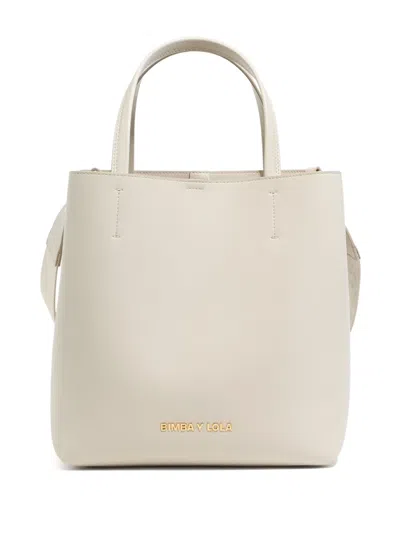 Bimba Y Lola Large Chihuahua Shoulder Bag In Neutrals