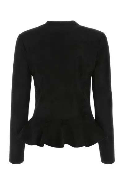 アウターその他 ALAIA PEPLUM CARDIGAN Wool and cashmere peplum cardigan in white - Alaia | Mytheresa