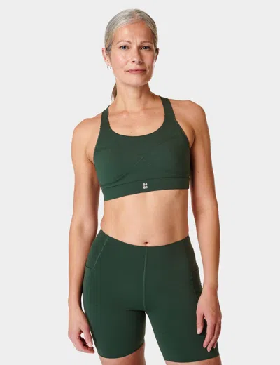 Sweaty Betty Women's Power Medium Support Sports Bra In Green