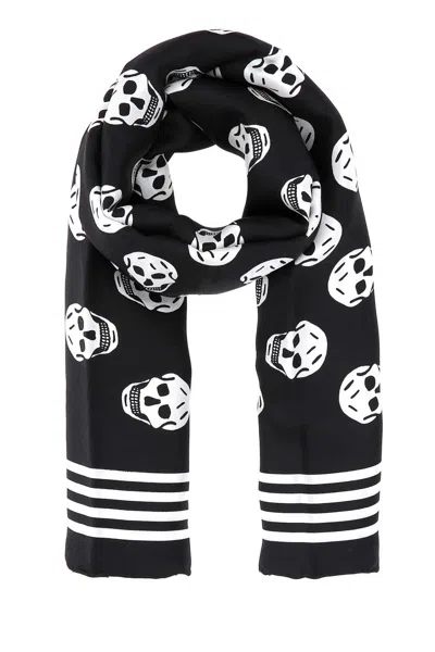 Alexander Mcqueen Alexander Mc Queen "skull Biker" Scarf In Multicolor