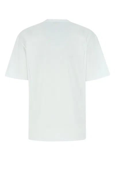 Alexander Mcqueen White Cotton Tops & T-shirt In Multicolor