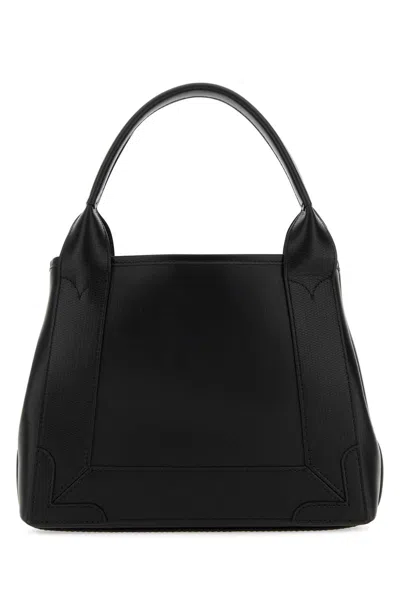 Balenciaga Structured Xs Handbag In Navy In Black