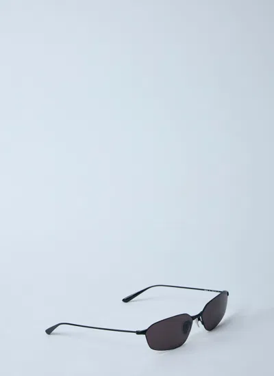 Balenciaga 62mm Oversize Rectangular Sunglasses In Black