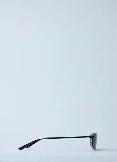 Balenciaga 62mm Oversize Rectangular Sunglasses In Black