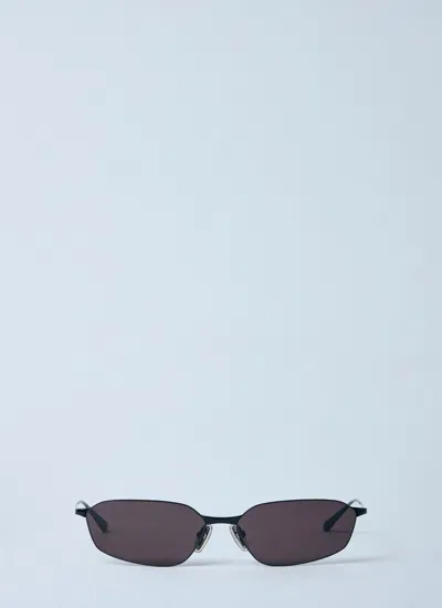 Balenciaga 62mm Oversize Rectangular Sunglasses In Black