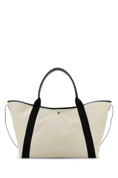 Balenciaga Blackwhite Biarritz S Shopping Bag In White