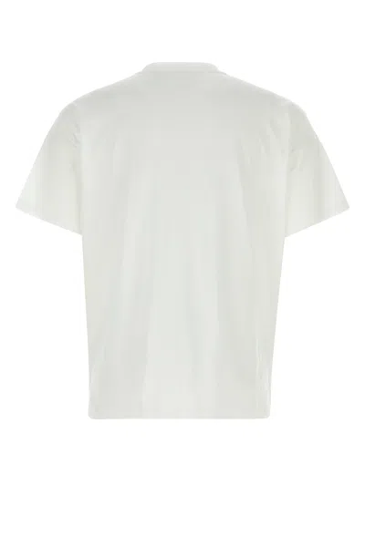 Burberry Logo Print Cotton Oversized T-shirt In White