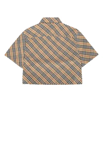 Burberry Vintage Check Cropped Shirt In Multi