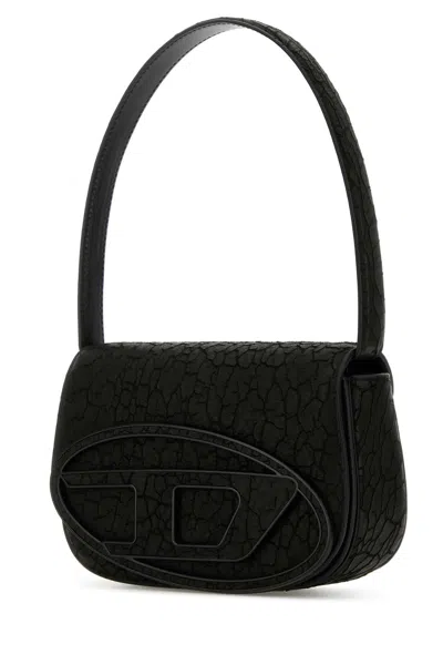 Diesel Black Leather 1dr Shoulder Bag