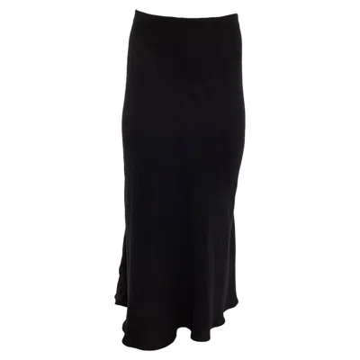The Row Midi Flared Skirt In Black Viscose In Black