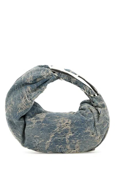 Diesel Denim Grab-d Hobo Shopping Bag In Blue