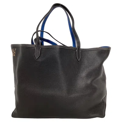 Altuzarra Duo Large Reversible Textured Tote In Black Leather In Black