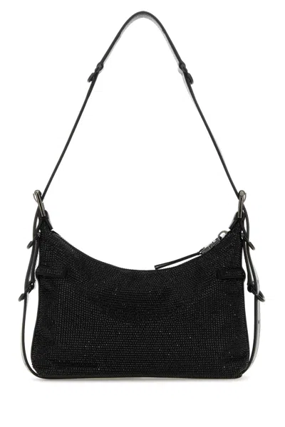 Givenchy Mini Voyou Crystal-embellished Shoulder Bag In Black
