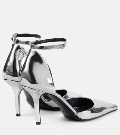 Proenza Schouler Woman Pumps Silver Size 7.5 Leather In Silver