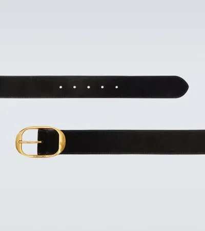 Tom Ford Suede Belt In Black