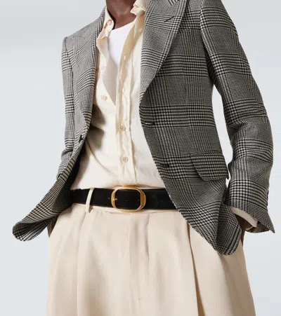 Tom Ford Suede Belt In Black