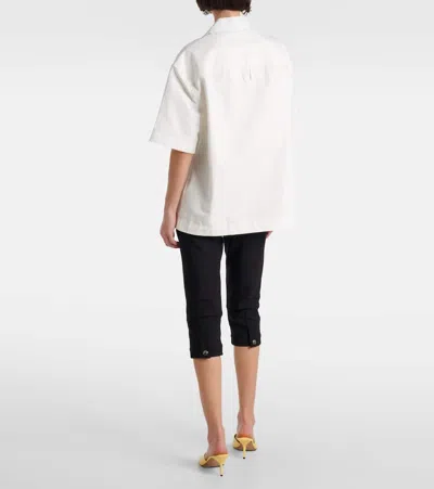 Jacquemus Jean Printed Cotton Shirt In White