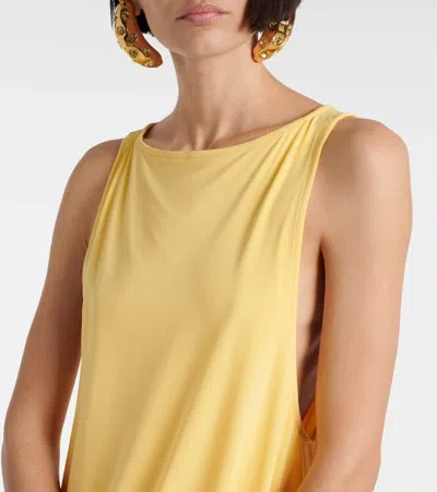 Jacquemus Peplo Mini Dress In Yellow